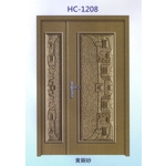 鋁中肚浮雕板門HC-1208 , 大亞金屬工程有限公司