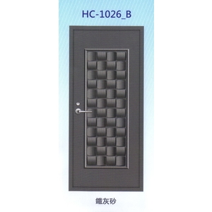 鍍鋅中肚浮雕板門HC-1026_B,大亞金屬工程有限公司