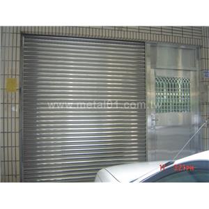 不鏽鋼捲門+不鏽鋼大門