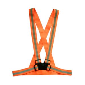 鬆緊帶反光背心-螢光橘 , 晶順工業有限公司