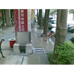 重劃區街道美化工程-抿石子