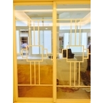 造型5+格子+5強化玻璃落地 - 鑫輝鋁業有限公司