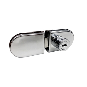 免挖孔玻璃櫃鎖-雙門用,百富股份有限公司