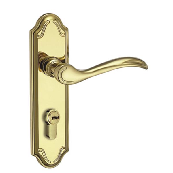 純銅機械門鎖小插芯鎖 HS-58003 PVD,億加企業股份有限公司