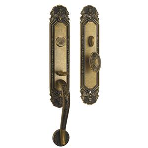 純銅機械大門鎖插芯鎖 HS-1008 OYB