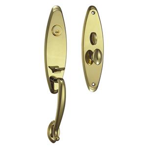 純銅機械大門鎖插芯鎖 HS-1009 PVD