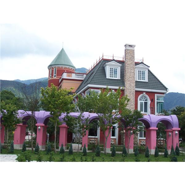 GRC歐莉葉荷城堡民宿建築外觀造型,昇辰企業有限公司