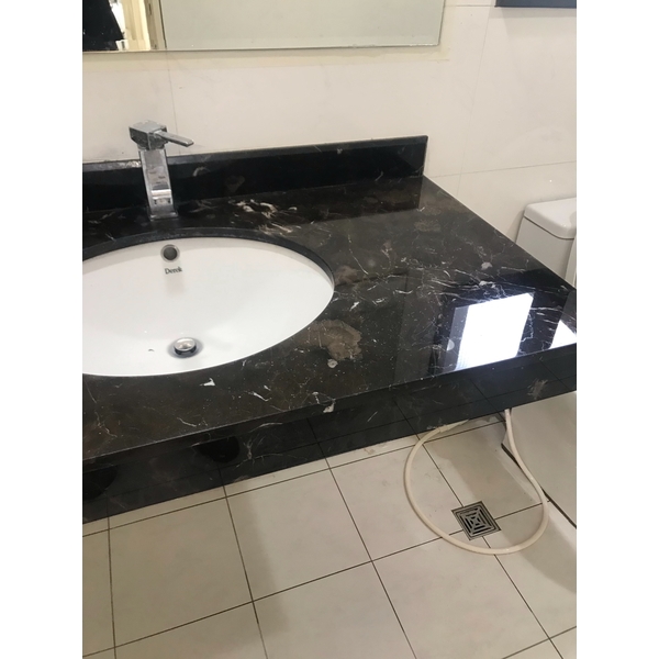 洗手檯清潔前後