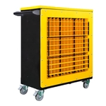 變頻風扇工具車 (黃色百葉窗) M704-FE , 嘉風興業有限公司