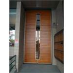 鍍鈦+柚木大門 - 巨峯開發工程有限公司