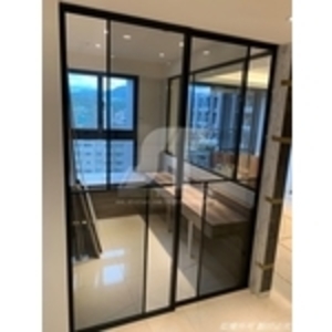 黑鋁框玻璃推拉門,昕采玻璃有限公司