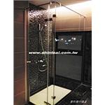 強化玻璃  L型 淋浴間 乾濕分離 一字型淋浴間 浴室玻璃 玻璃門 , 昕采玻璃有限公司