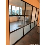 鋁框懸吊門 軌道滑門 細鋁框拉門 鋁框隔間 鋁合金隔間