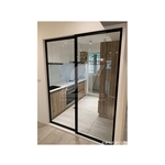 鋁框懸吊拉門、鋁框雙開門、鋁框推拉門、鋁框推門、鋁框隔間工程 , 昕采玻璃有限公司