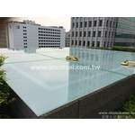 膠合玻璃  戶外圍牆玻璃 雨批玻璃 白膜玻璃 採光罩玻璃 - 昕采玻璃有限公司