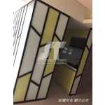 鋁框拉門 鐵框屏風玻璃 鋁框開門 合頁門 鐵框隔間 - 昕采玻璃有限公司