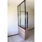 鋁框屏風 鋁框玻璃 鋁框拉門 鐵框 黑框 鋁合金框 - 昕采玻璃有限公司