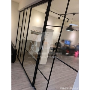 鋁框玻璃拉門 懸吊玻璃門 鋁框橫拉門 滑門 黑框屏風 白框屏風 鋁框合頁開門 浴室玻璃門
