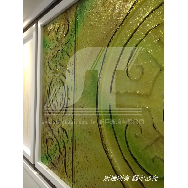 彩晶玻璃 藝術玻璃 彩雕玻璃 窯燒玻璃 圖案客製