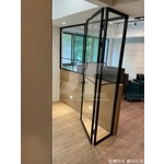 黑框玻璃門 辦公室玻璃門 無框玻璃門 玻璃隔間 強化玻璃 - 昕采玻璃有限公司