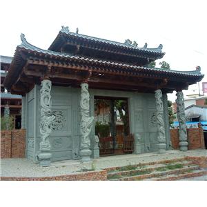 廟宇石柱雕刻
