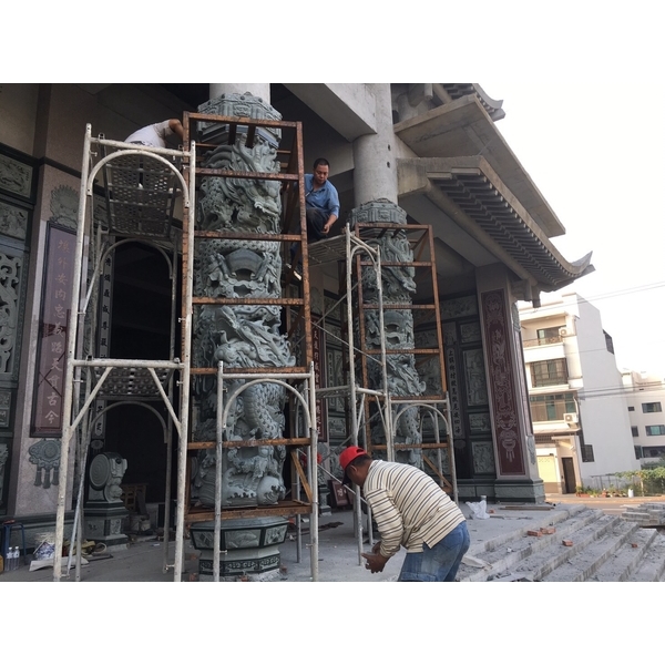 廟宇石柱雕刻 廟宇石柱雕刻,威霖石雕工程有限公司