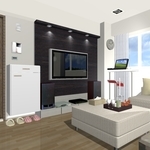 客廳設計3D圖 - 蓉靚室內裝修設計工程有限公司