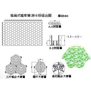 蜂巢式植草磚,全成園藝材料行