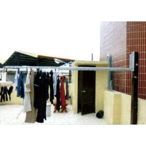 單懸吊活動摺合伸縮衣架安裝實例 , 潔展實業有限公司