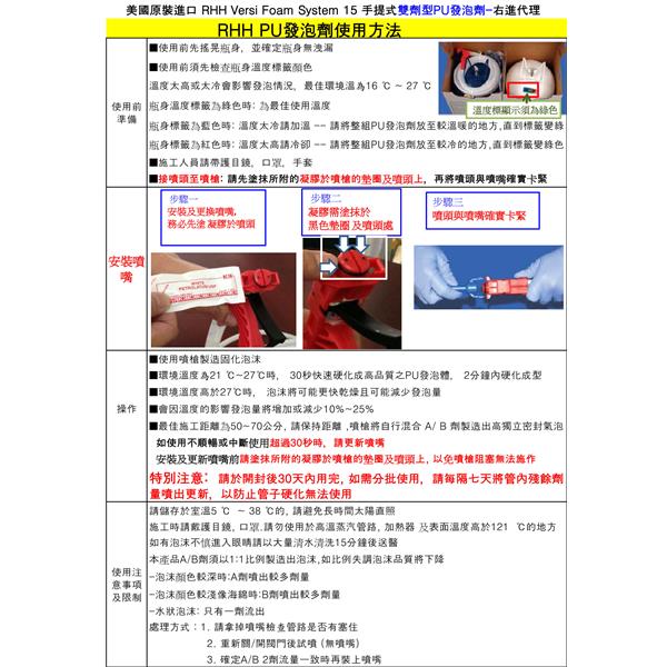 操作方法-手提式雙筒裝PU發泡組,右進企業有限公司