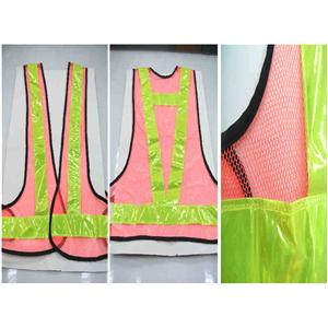 V型反光背心02(橘網黃條) , 十大行有限公司