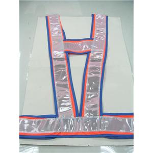 無網反光背心03(橘底藍邊白條) , 十大行有限公司