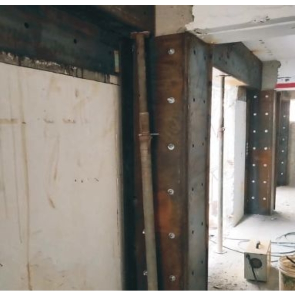 鋼板貼覆補強施工 5張