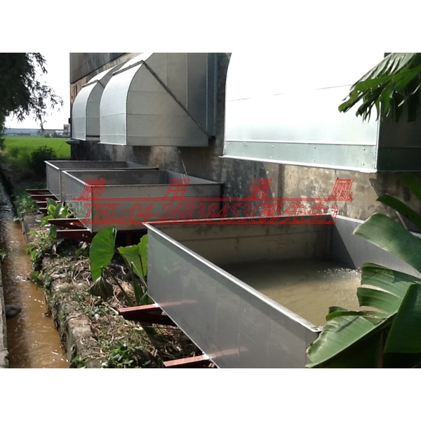 出風口彎管粉塵打入水中,盛用實業有限公司