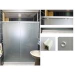 淋浴滑門 霧玻 - 宏易玻璃五金行