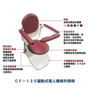 單人樓梯升降椅_各部位介紹 , 騰城科技有限公司