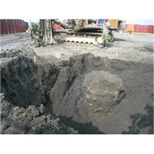 王功台電高壓噴射攪拌樁，直徑1M