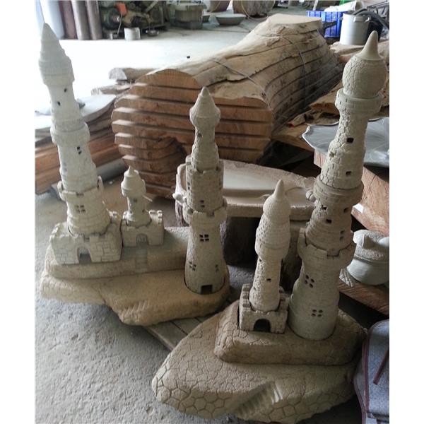 歐式石雕城堡石燈1,磊昇園藝石材有限公司