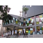 台北松山體育中心 - 美國首諾Saflex Vanceva 多彩膠合玻璃建案 - 欣昭實業股份有限公司