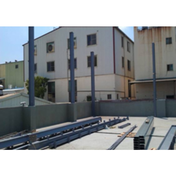 鐵棟立柱化錨加勁側邊協力