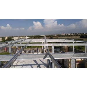 雲林台西鄉  透天屋頂太陽光電系統 採H型鋼支撐架 , 領航節能科技有限公司