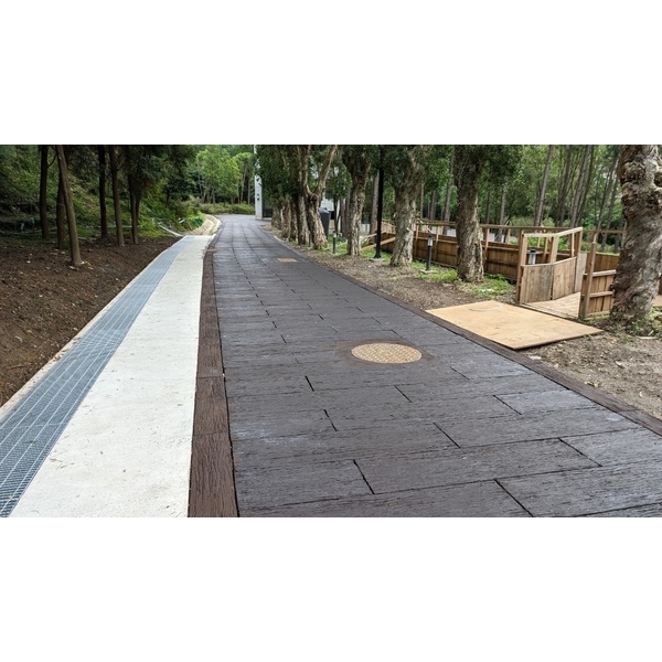 仿枕木步道及鋪面,三榮建材工業股份有限公司