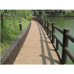 B-2特訂仿櫟木欄杆加五連樁-三榮建材工業股份有限公司