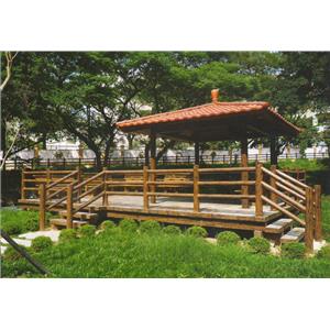 仿木涼亭平台-欄杆