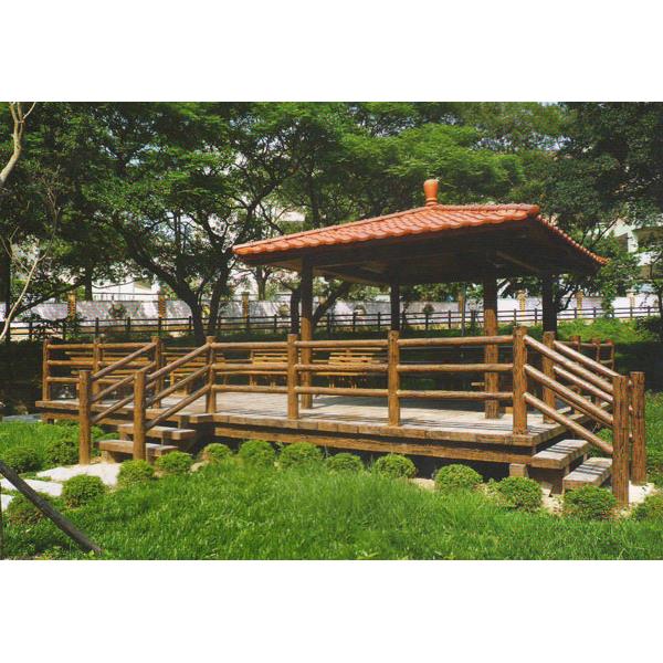 仿木涼亭平台-欄杆,三榮建材工業股份有限公司