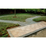 仿枕木步道、緣石、燒杉鋪版 - 三榮建材工業股份有限公司