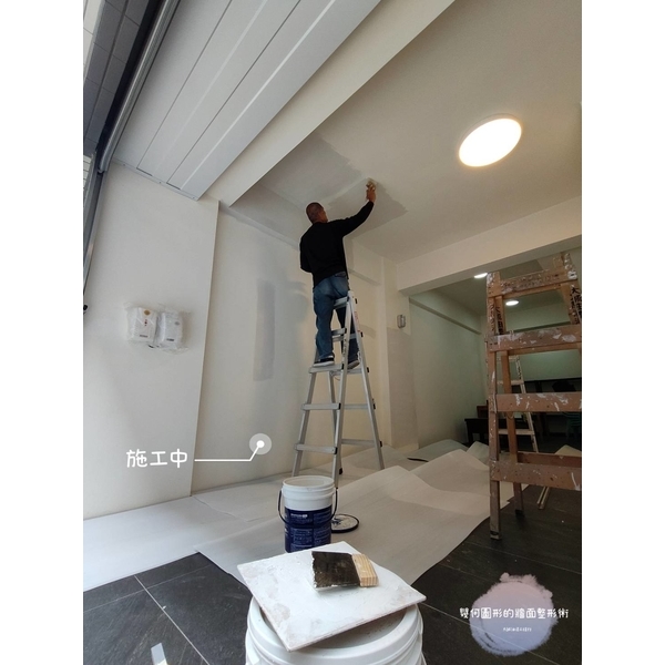 透天雙車庫-造型拼色牆