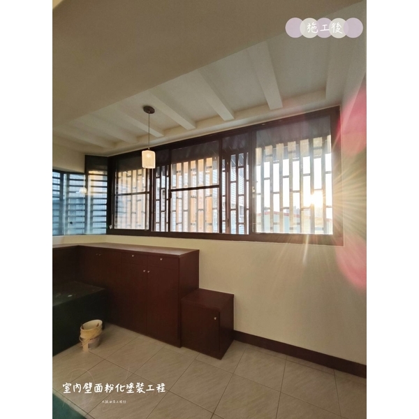 室內壁面粉化塗裝工程 室內壁面粉化塗裝工程-大誠油漆工程行