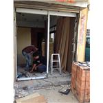 不鏽鋼門框-施工中 - 豪品自動門工程有限公司