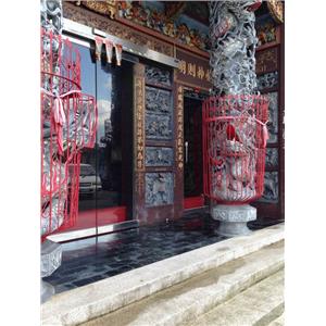廟宇-玻璃推開完工側面圖